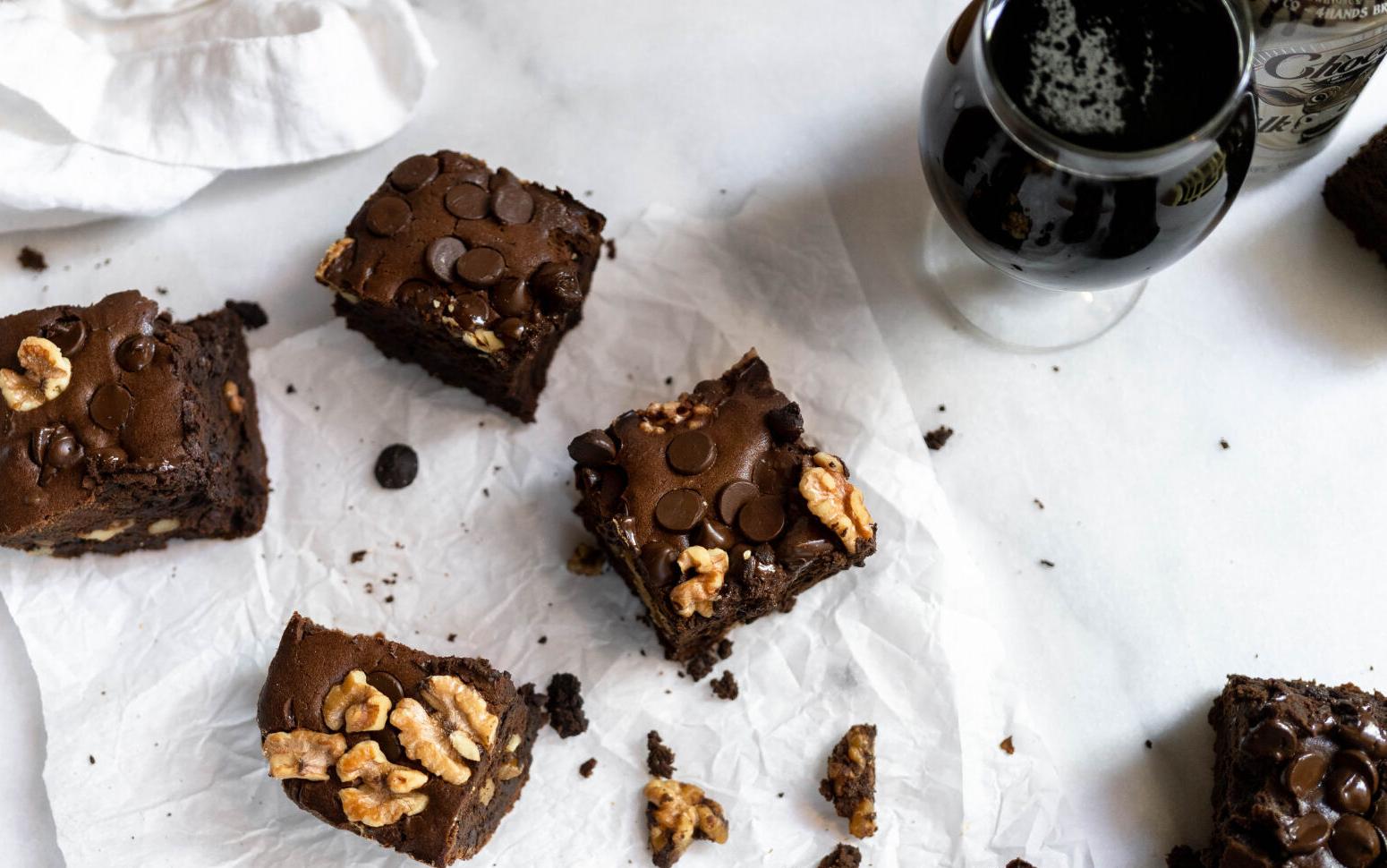 Stout and Chocolate Chunk Brownies 2